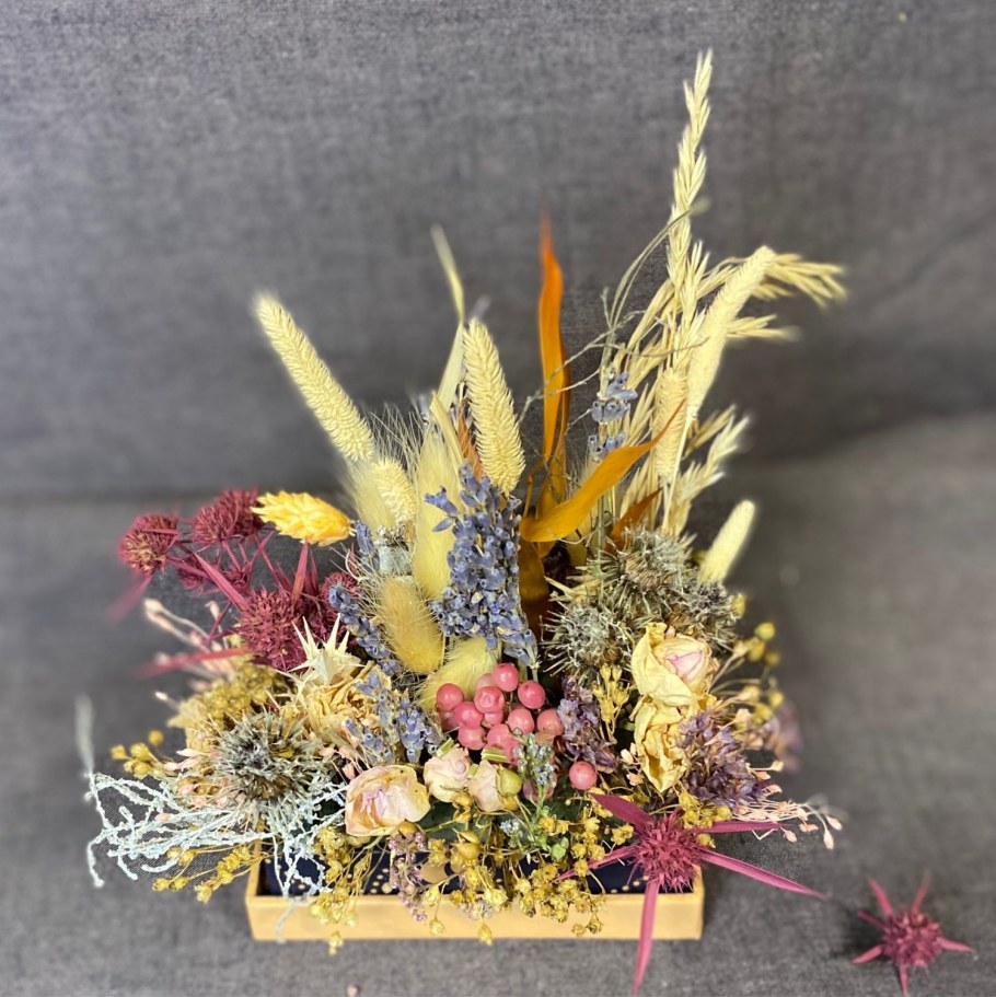 Цветочные композиции из сухоцветов