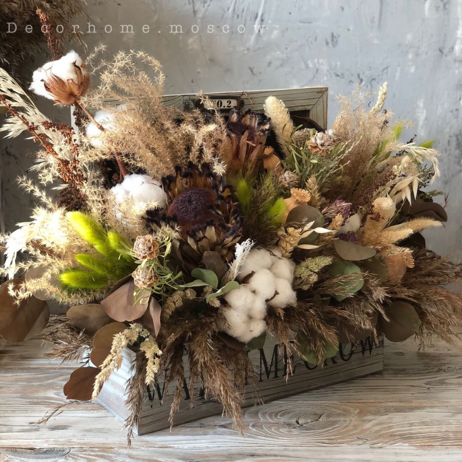 Композиции из сухоцветов