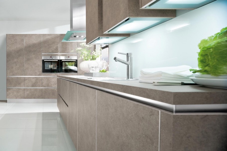 Кухонные фасады без ручек