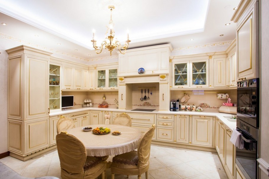 Кухня 25кв м классика современная