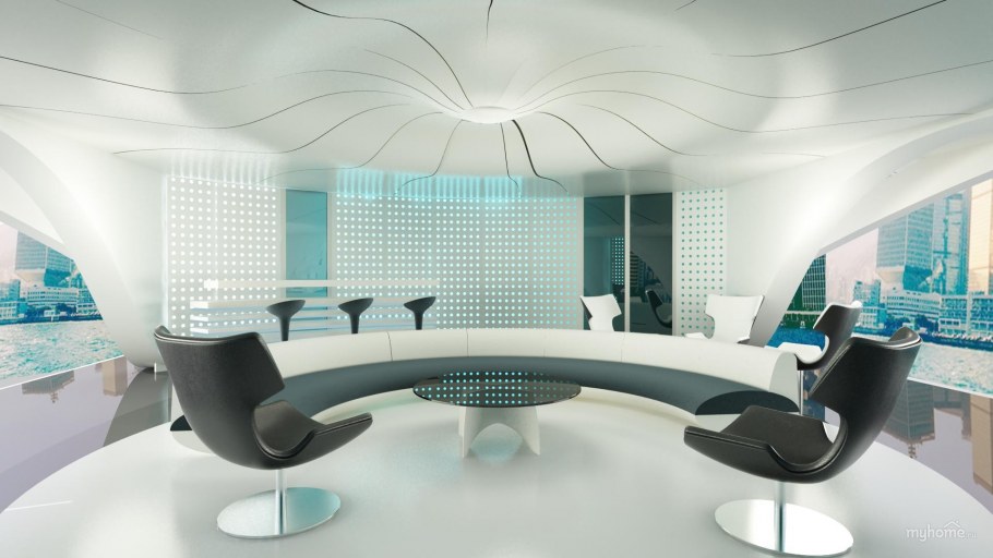 Гостиная в футуристическом стиле