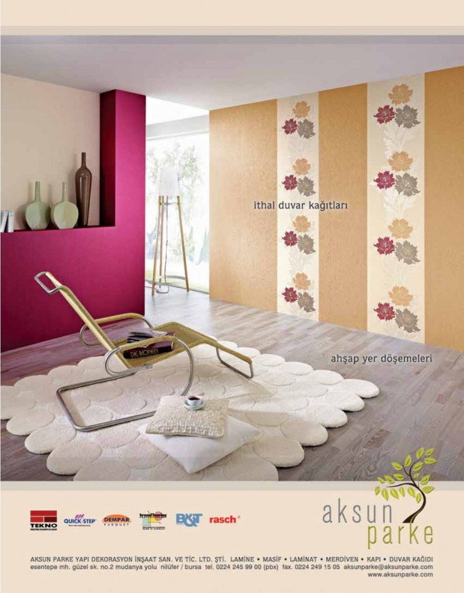 Полосатые обои в интерьере