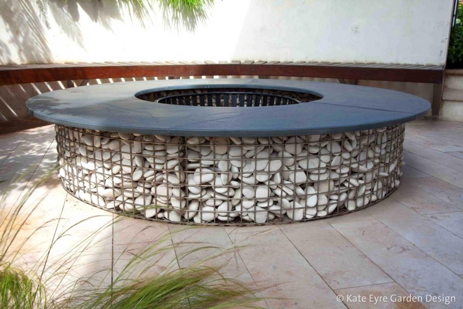 Беседка из габионов