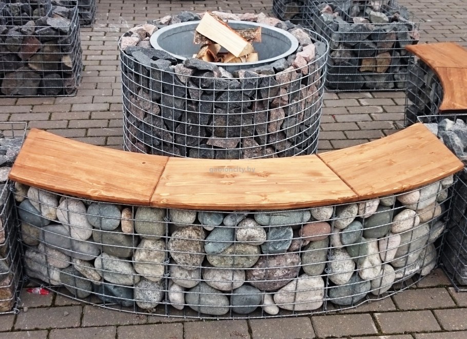 Габион кострище