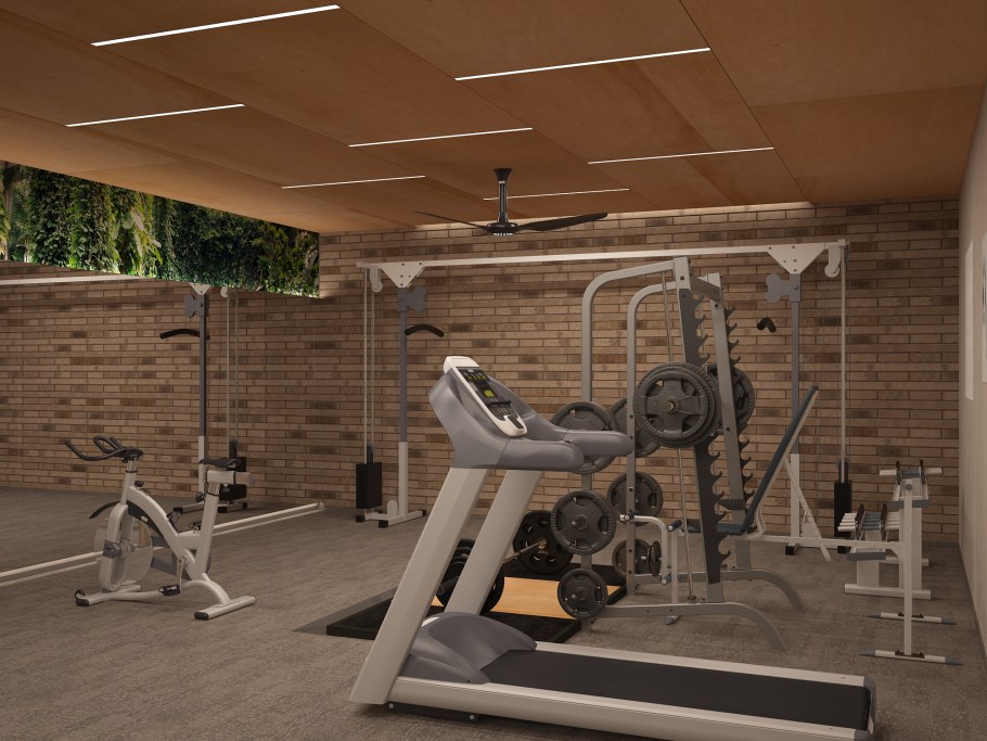 Спортивный зал в загородном доме