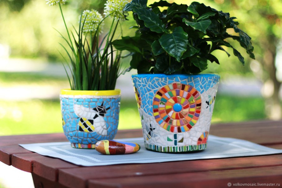 Декорируем горшок для цветов
