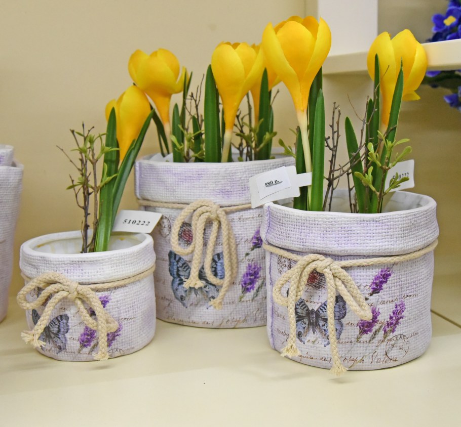 Декор цветочных горшков