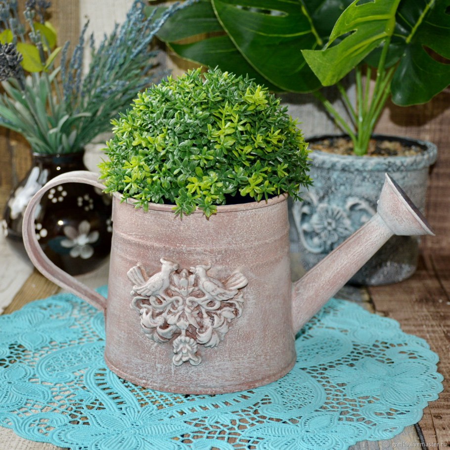Декор горшка для цветов