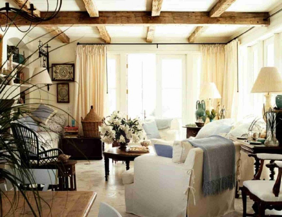 Потолочные балки стиль шебби