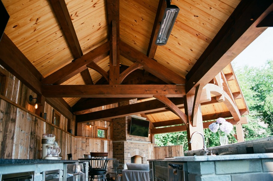 Беседка в стиле Тимбер фрейм