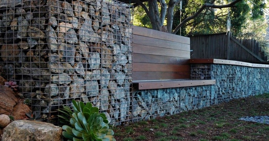 Габионы подпорная стенка