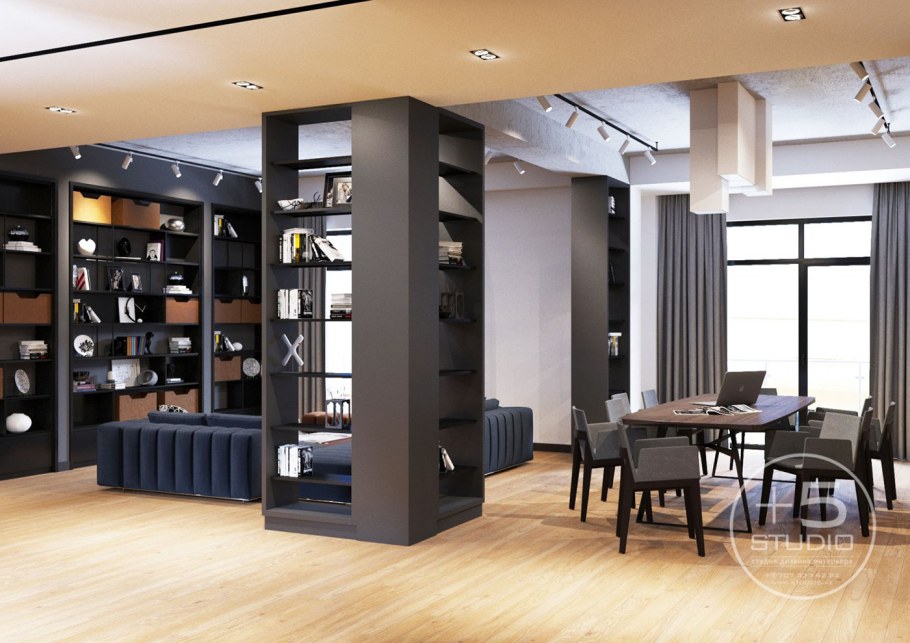 3д визуализация квартиры студии