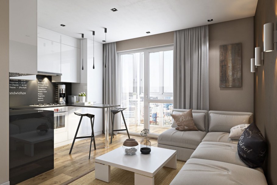 Визуализация квартиры студии