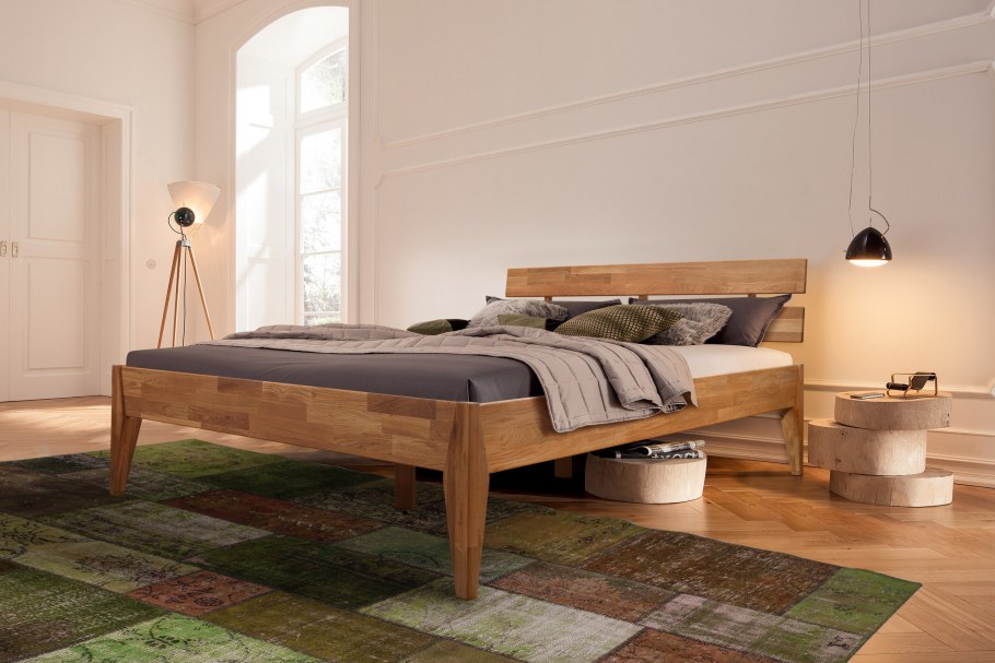 Кровать из дуба Стэнлес Эльке дуб ("бейц-масло"), 160*200