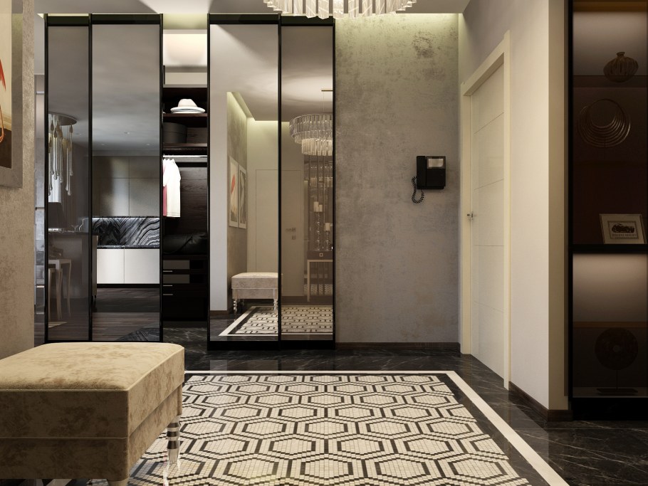 Коридор в стиле арт деко