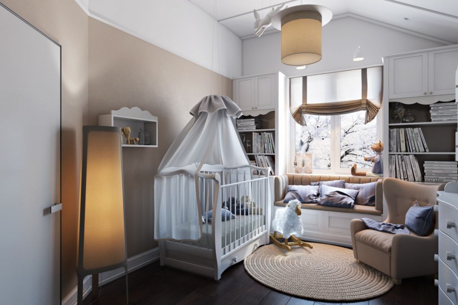 Интерьер хозяйственной комнаты в таунхаусе