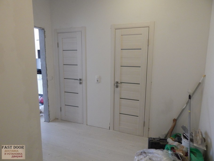 Двери модель line1 капучино