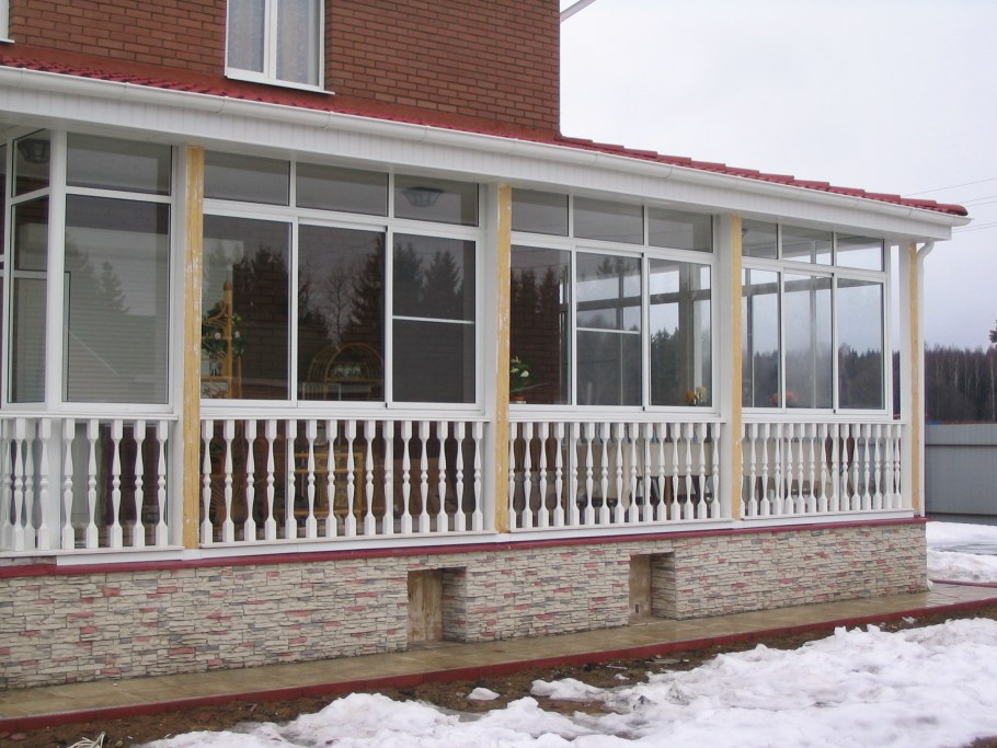 Пристройка веранды к дому