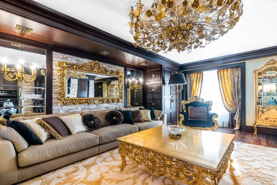 Гостиная с панорамными окнами