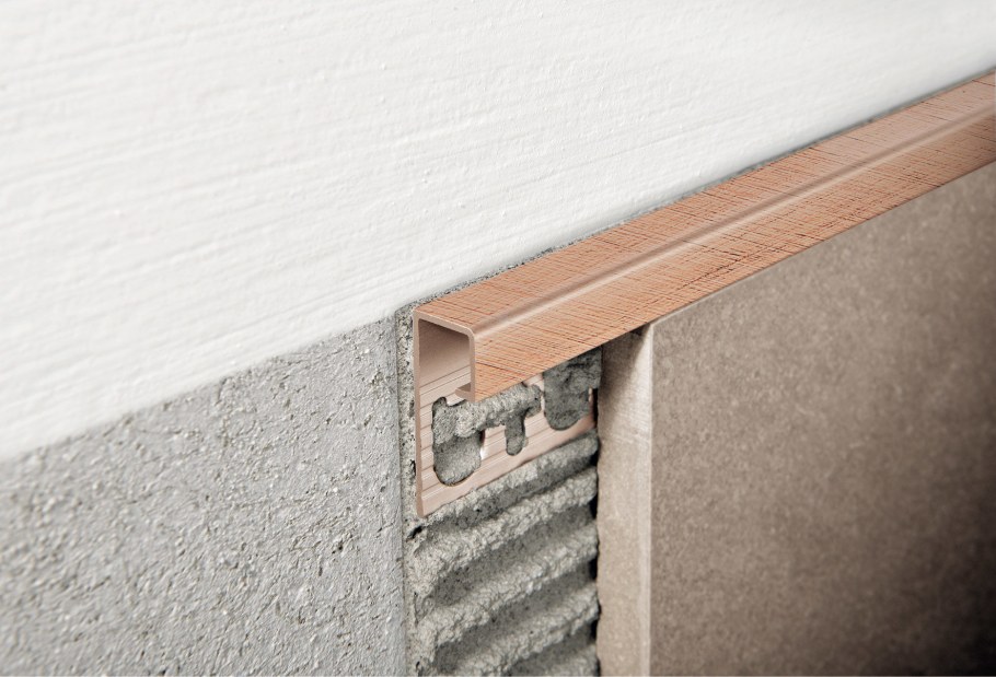 Профиль для плитки PROJOLLY Square progress profiles, pjqa10-sl07 2.7м - серый антрацит pjqsa