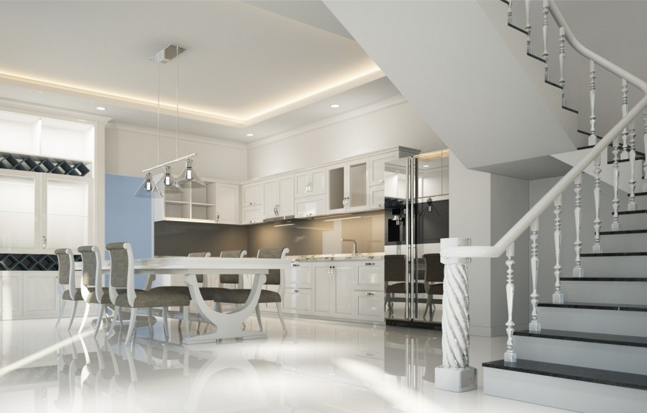 Лестница в столовой