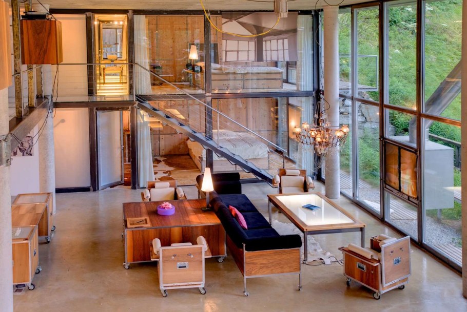 Дом в стиле лофт внутри