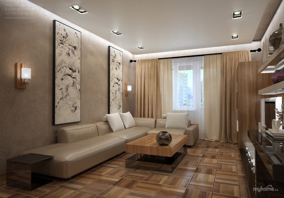 Гостиная в 2х комнатной квартире