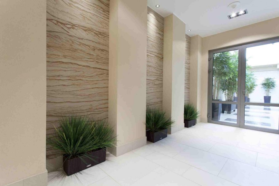 Отделка стен гибким камнем