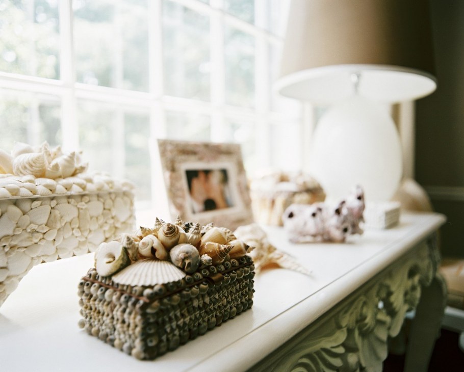 Декор из ракушек в интерьере