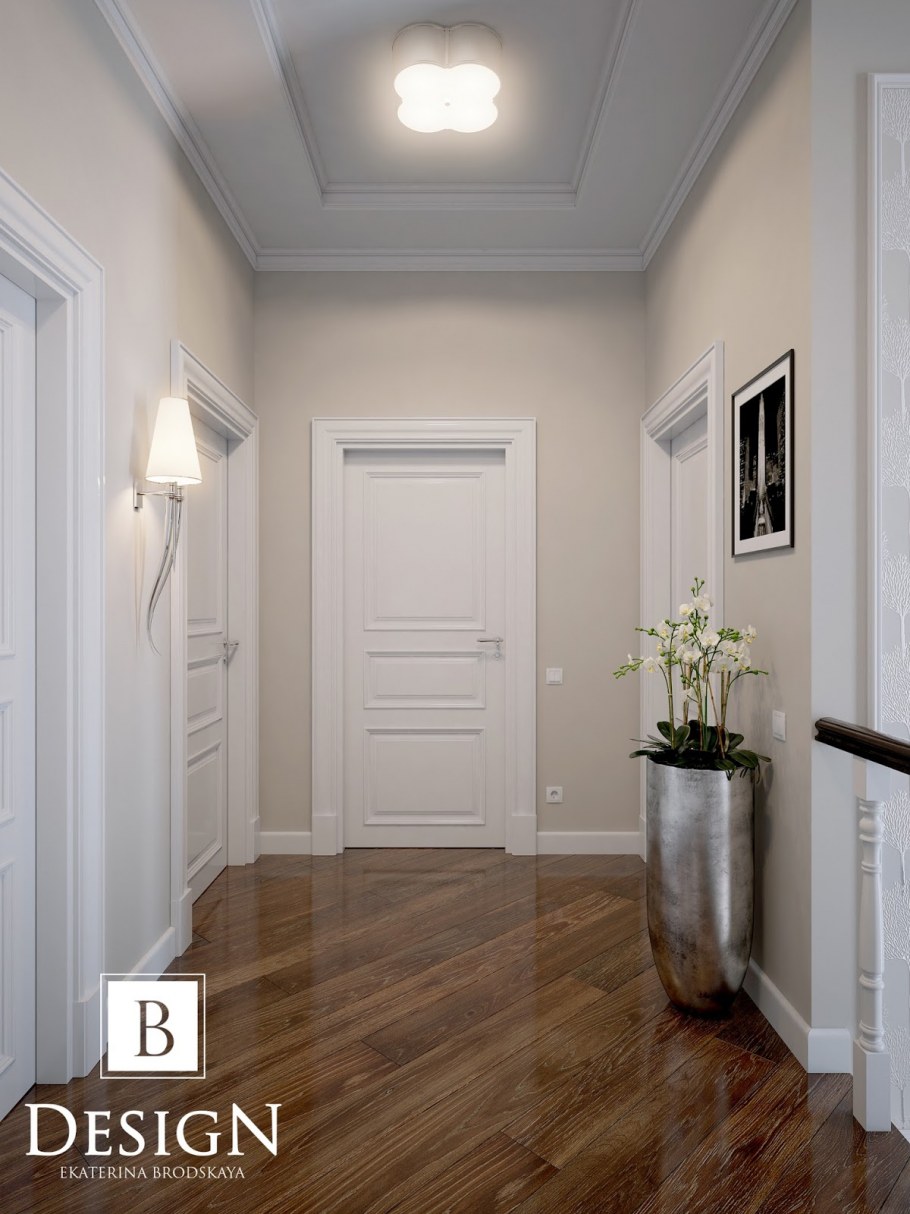 Коридор с мраморным полом