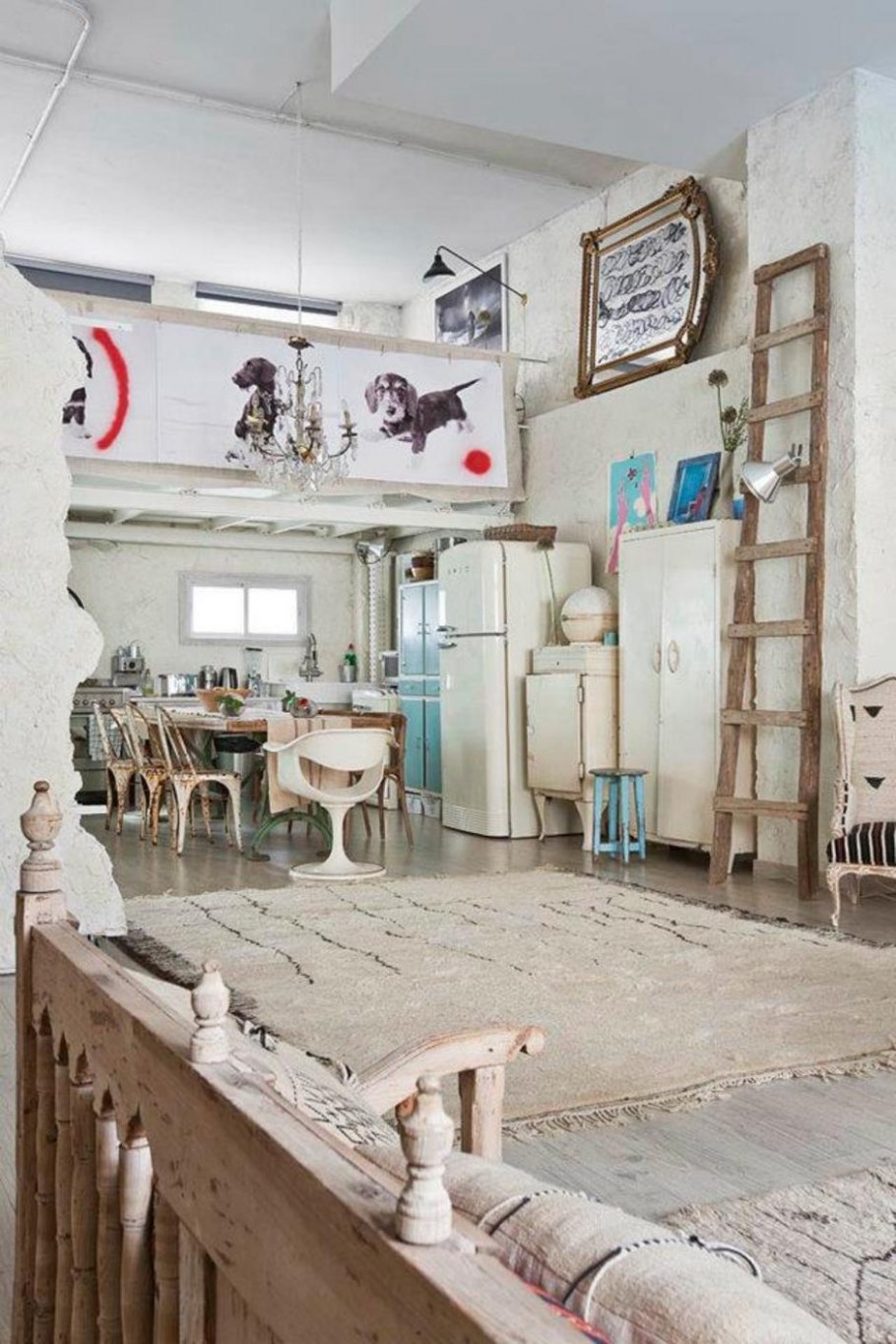 Гостиная Эклектика лофт