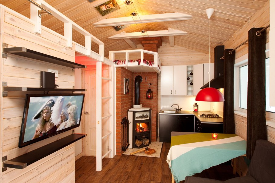 Tiny House с печкой