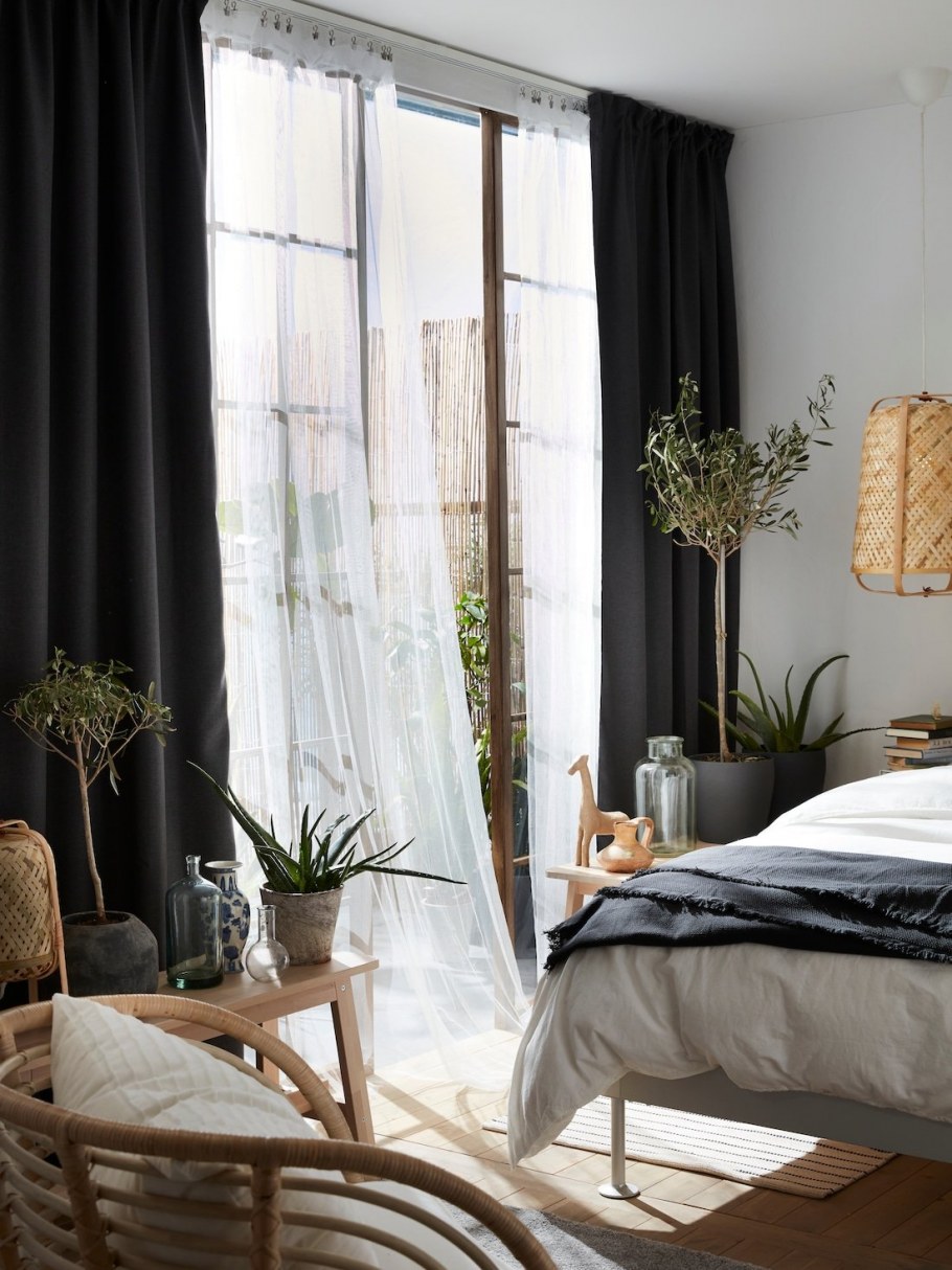 Шторы икеа в интерьере кухни