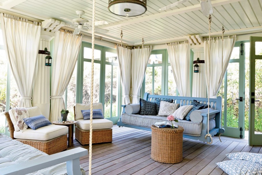 Кухня на застекленной веранде