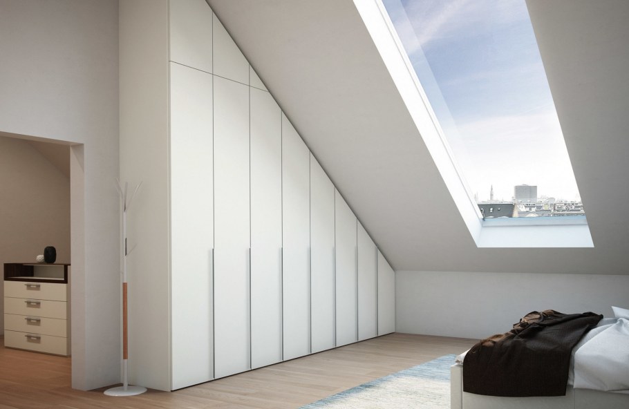 Мансардная гардеробная