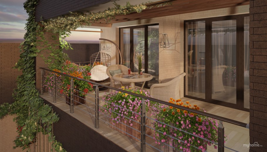 Терраса на первом этаже