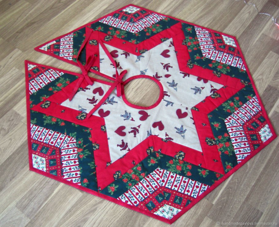 Юбка для елки пэчворк Юлия Доценко