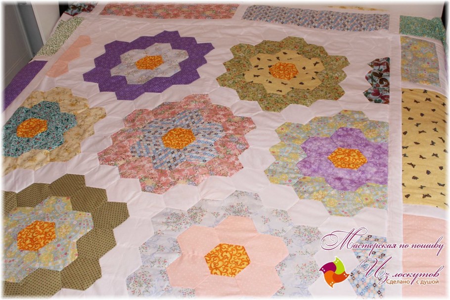 Лоскутное одеяло Бабушкин сад