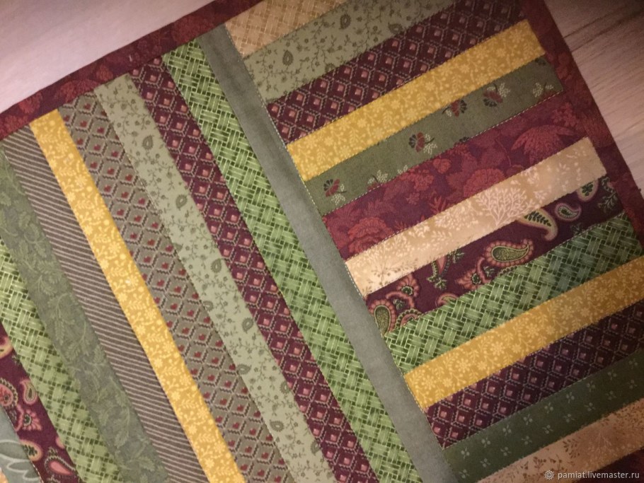 Пэчворк дорожка на диван