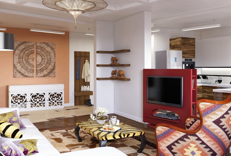 Гостиная в африканском стиле