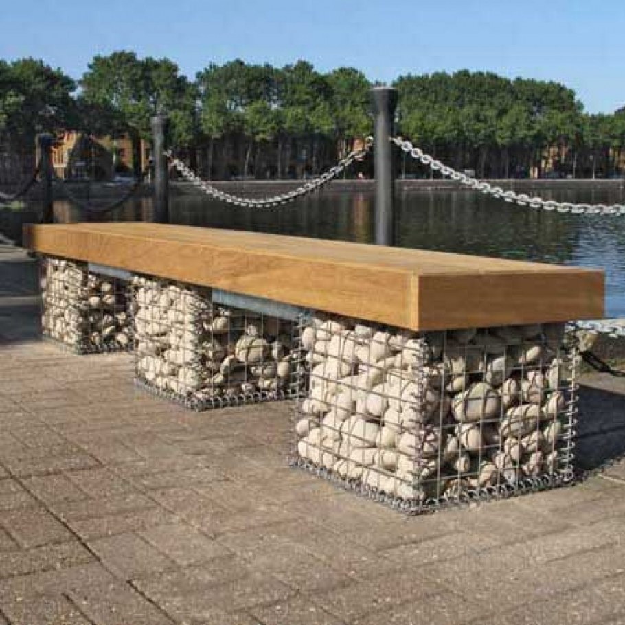 Подпорная сен из габиона