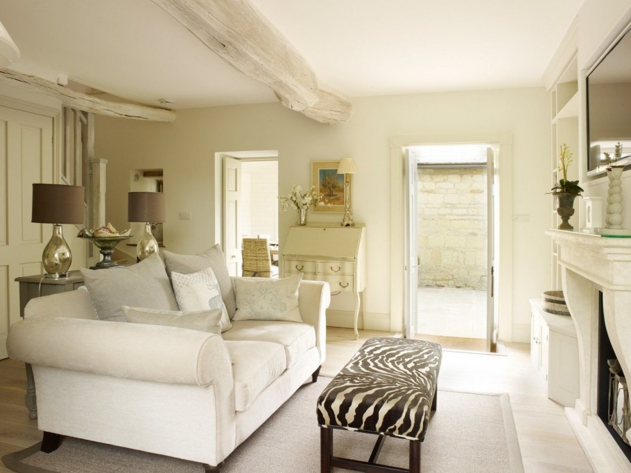 Цвет слоновой кости стены бохо