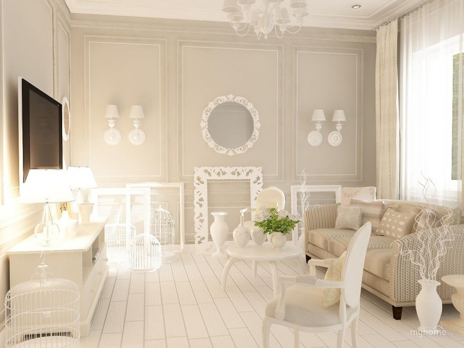 Стены цвета слоновой кости