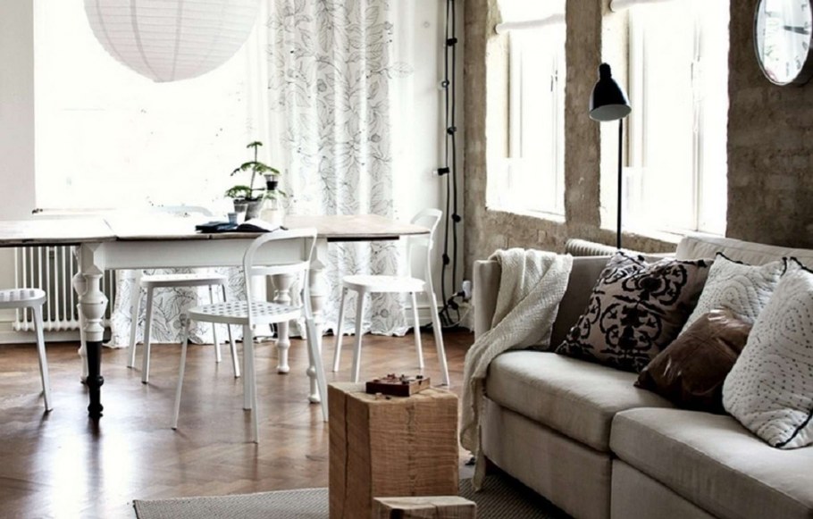 Шторы в скандинавском стиле