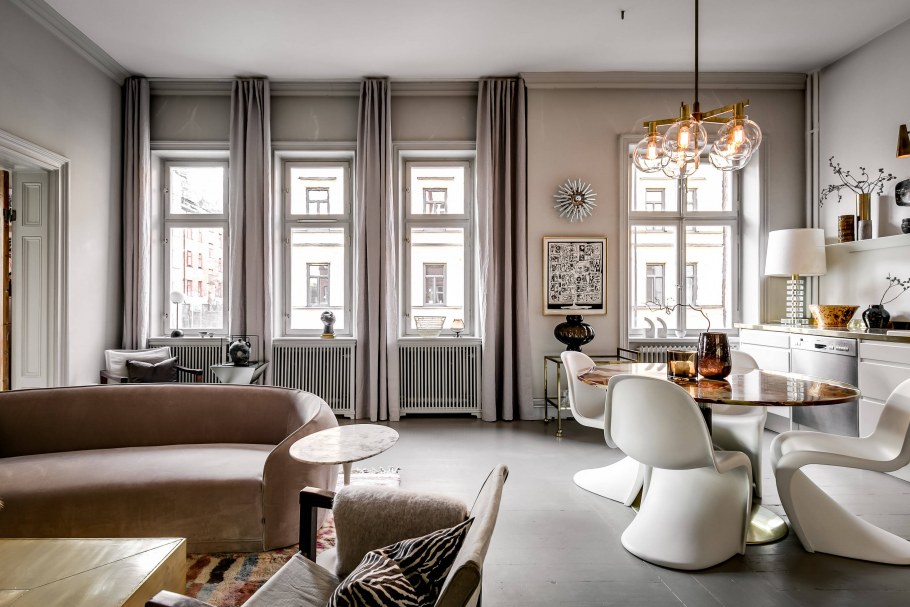 Римские шторы в стиле Сканди