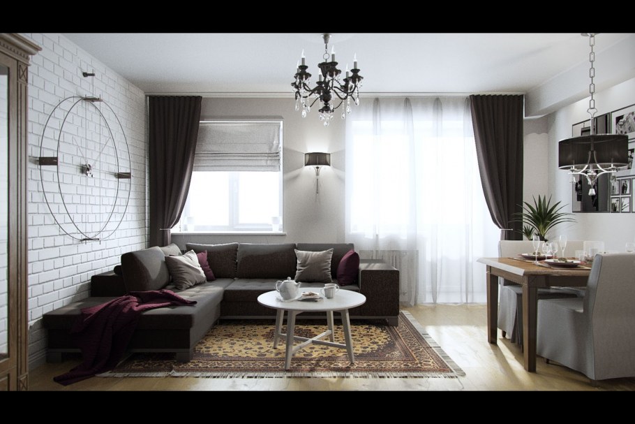 Шторы в скандинавском интерьере