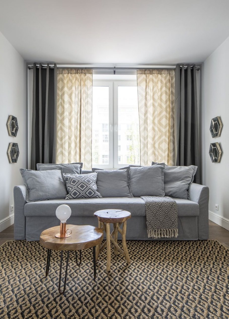 Шторы в стиле Сканди