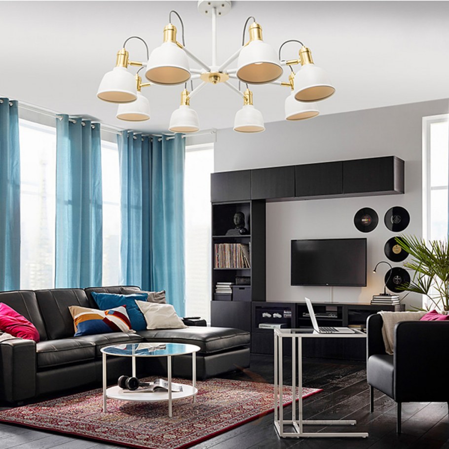 Шторы в стиле Сканди в гостиную