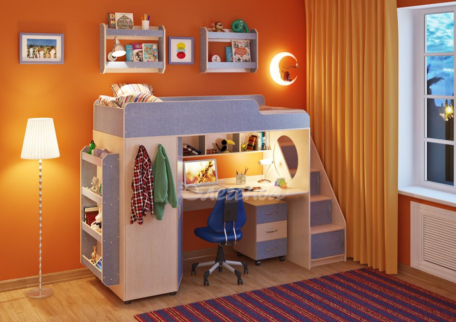 Кровать чердак Легенда 4.3