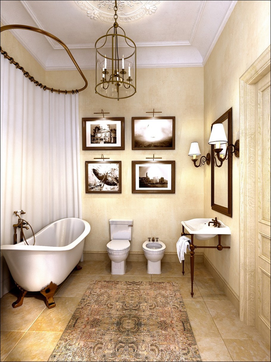 Серая плитка в туалете